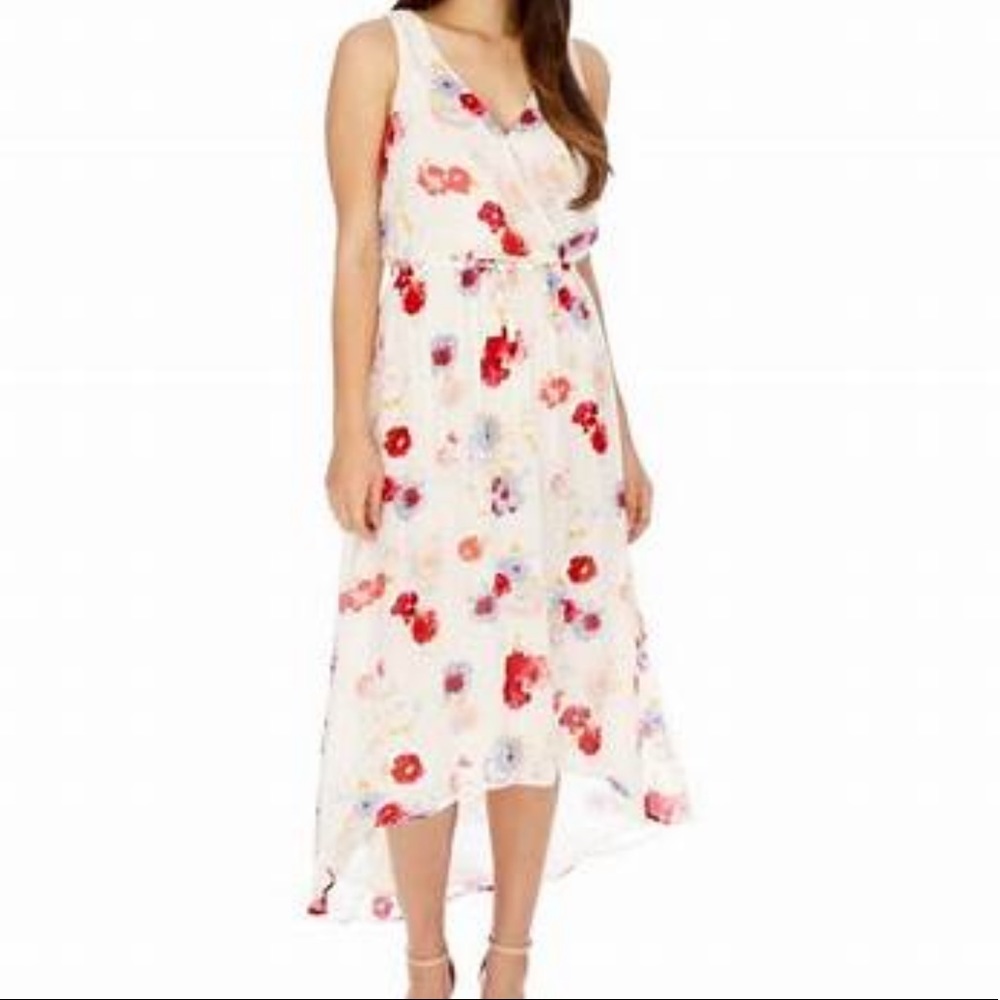 Lucky Brand Painted Floral Maxi Dress